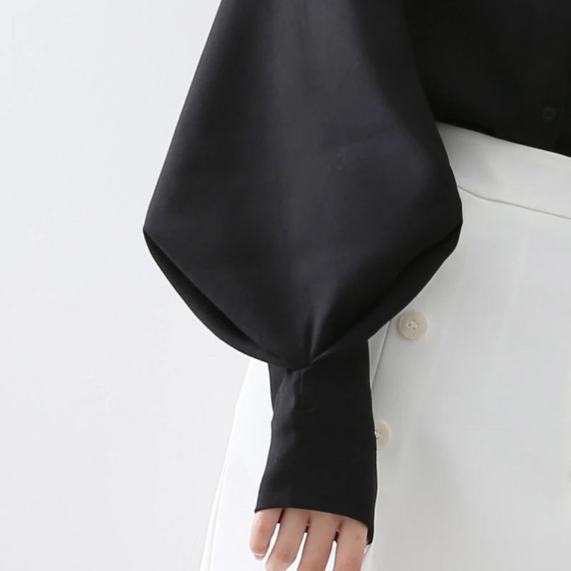 Camisa gótica negra estilo big o'lantern