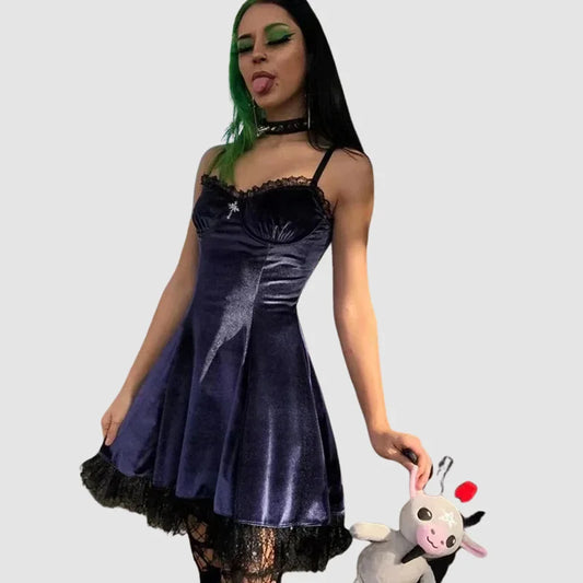 Vestido primavera terciopelo