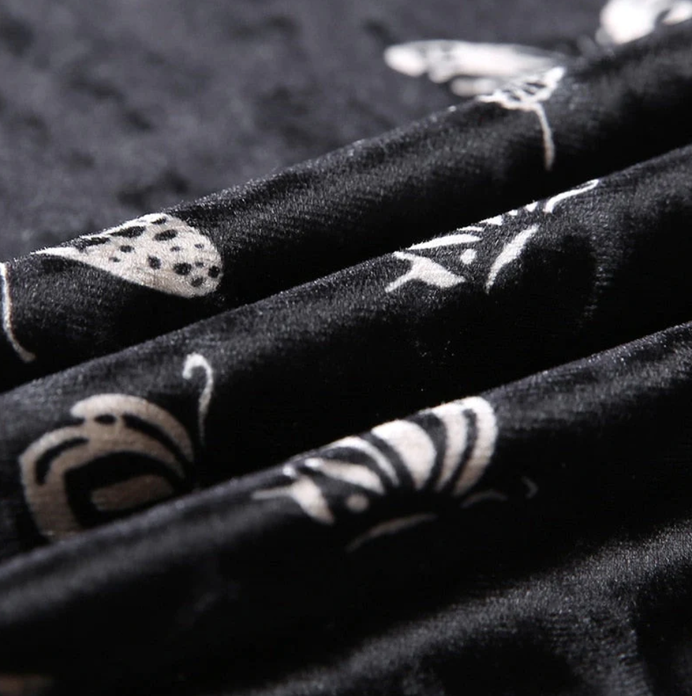 VESTIDO MARIPOSA CORTO NEGRO