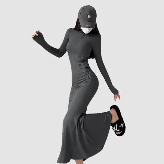 Tight long sleeve gothic dress