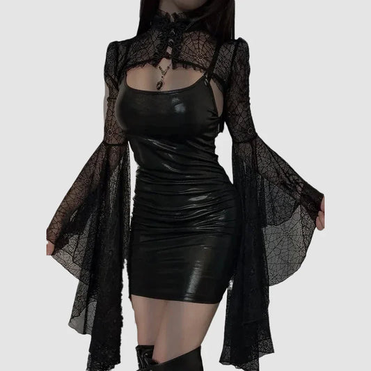 Goth punk short dress