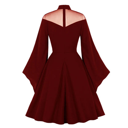 Elegante vestido de noche rojo