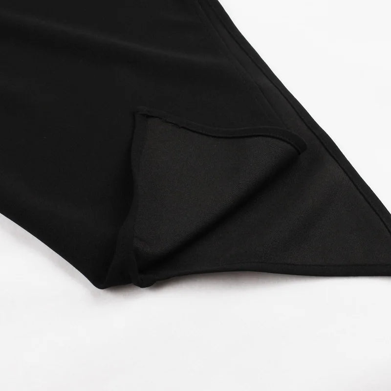 elegante vestido de noche negro