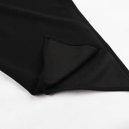 elegante vestido de noche negro