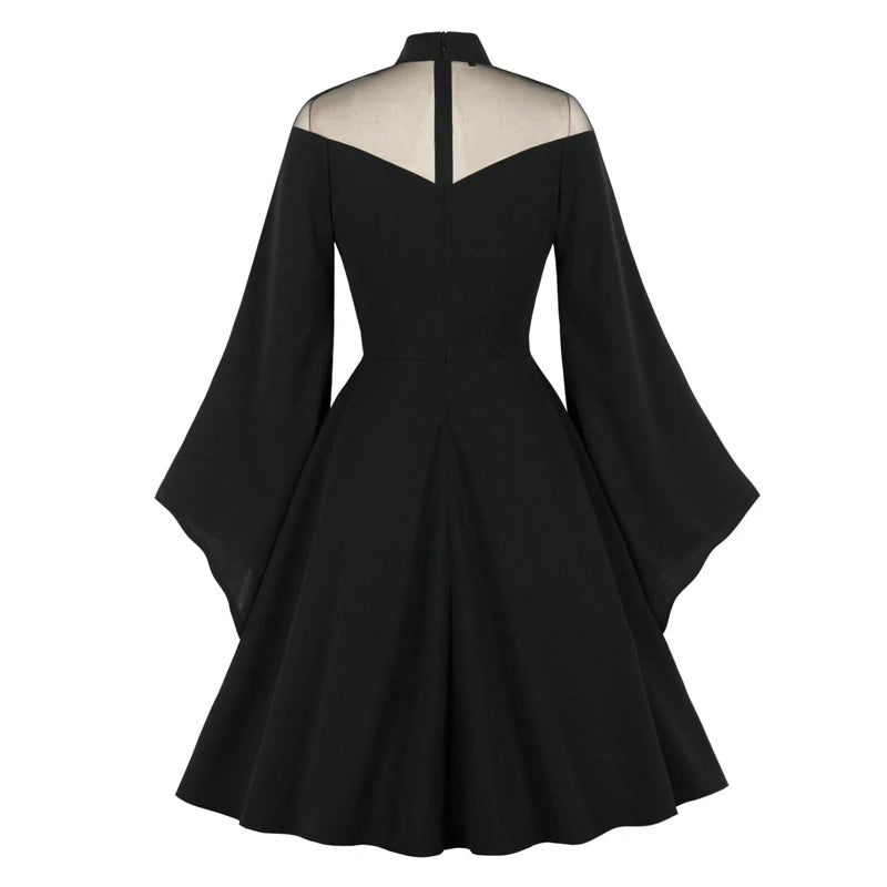 elegante vestido de noche negro