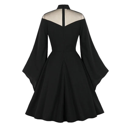 elegante vestido de noche negro