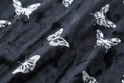 VESTIDO MARIPOSA CORTO NEGRO