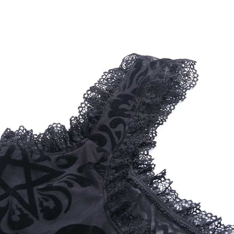 Gothic lace bodysuit