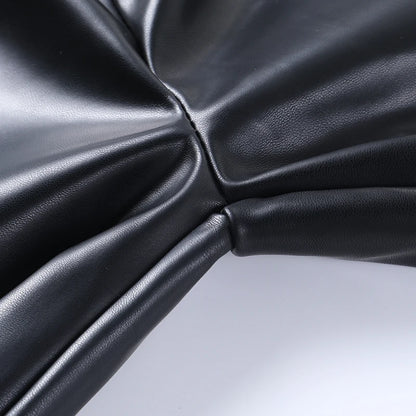 PANTALÓN GÓTICO FABRICADO EN PIEL ECOLÓGICA DE ESTILO URBANO