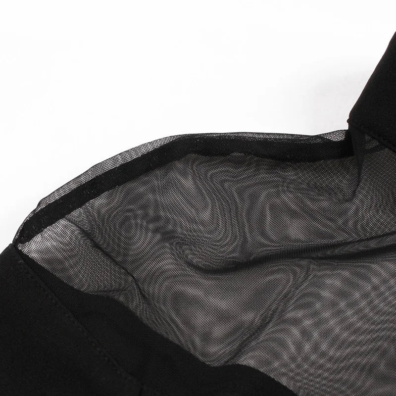 elegante vestido de noche negro