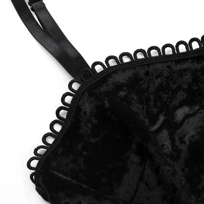 Vestido de fiesta gótico con tirantes