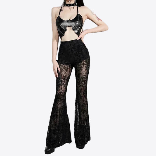 Pantalón gótico vintage negro