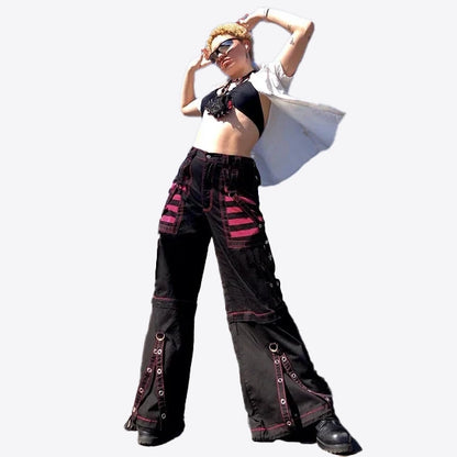 pantalones cargo góticos