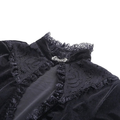 VESTIDO GÓTICO VICTORIANO NEGRO