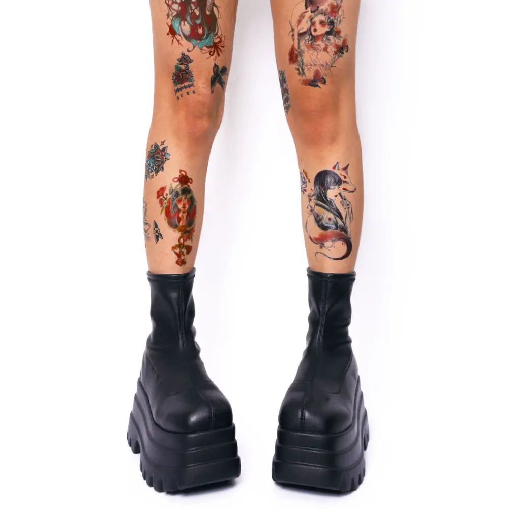 Triple Wedge Gothic Shoes