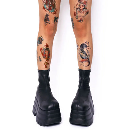 Triple Wedge Gothic Shoes