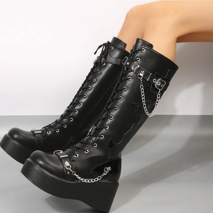 Mercedita alta gótica - negro