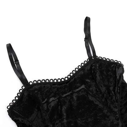 Vestido de fiesta gótico con tirantes