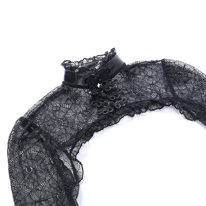 Vestido corto de encaje