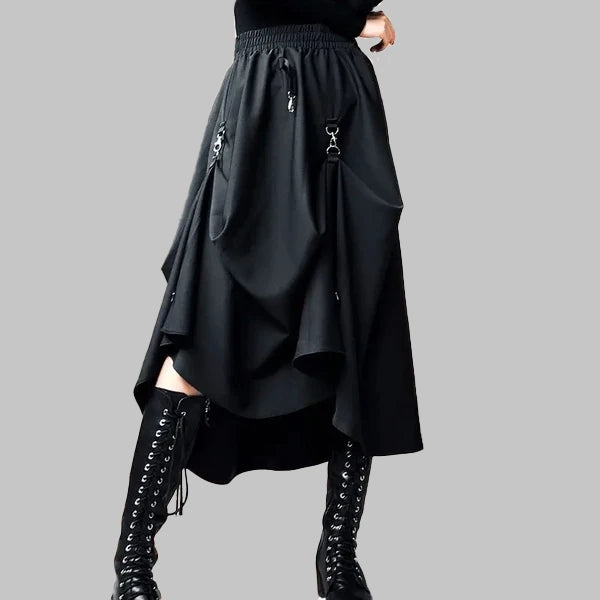 FALDA LARGA DE ESTILO GÓTICO