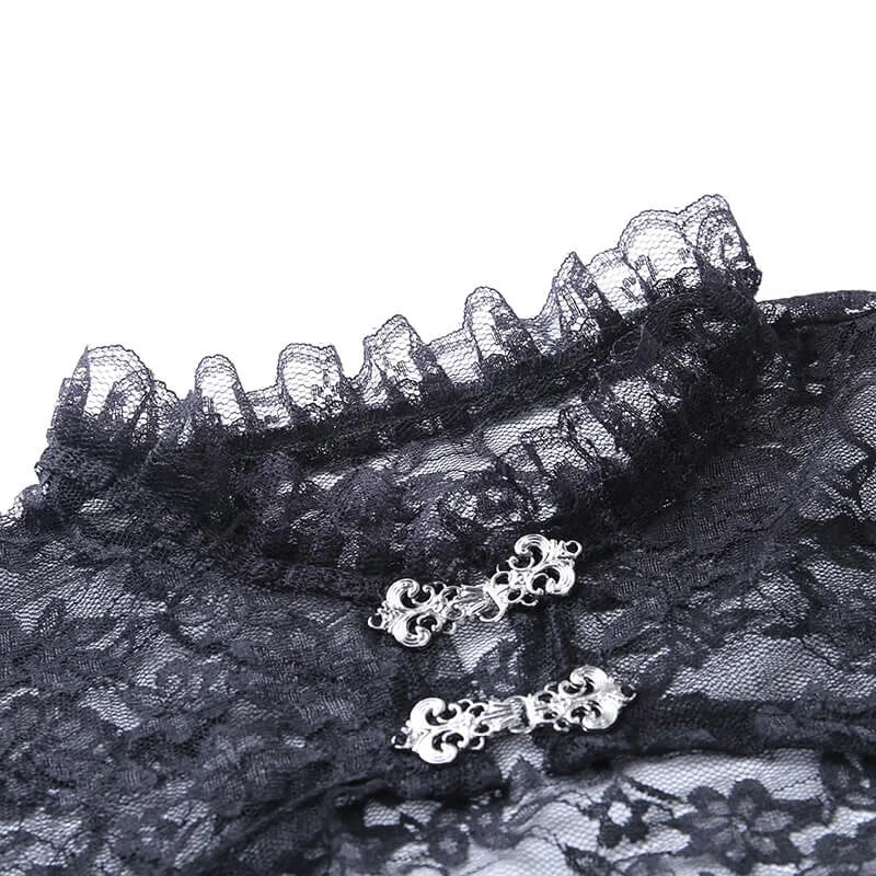 Vestido corto de encaje