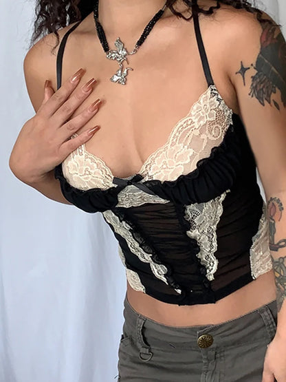 Top gótico negro de la colección rockmore