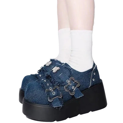 Zapatos con plataforma Spring Punk - denim