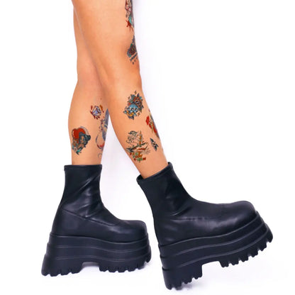 Triple Wedge Gothic Shoes