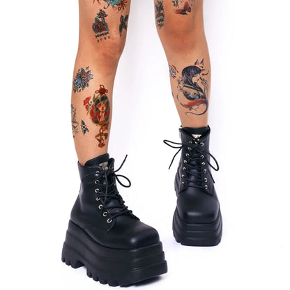 Triple Wedge Gothic Shoes