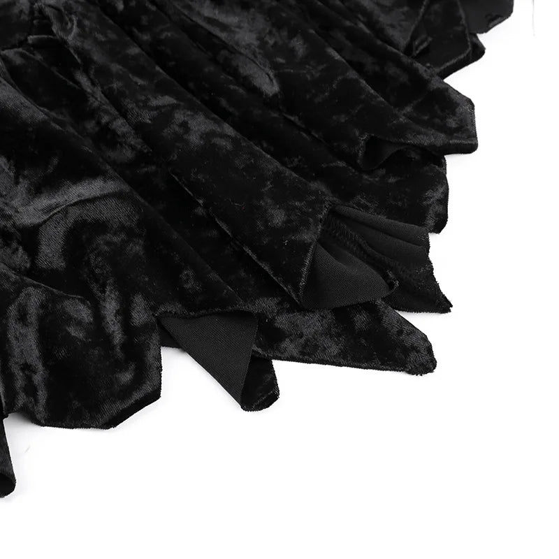 Vestido de fiesta gótico con tirantes