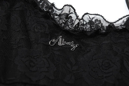 Vestido gótico de encaje oscuro