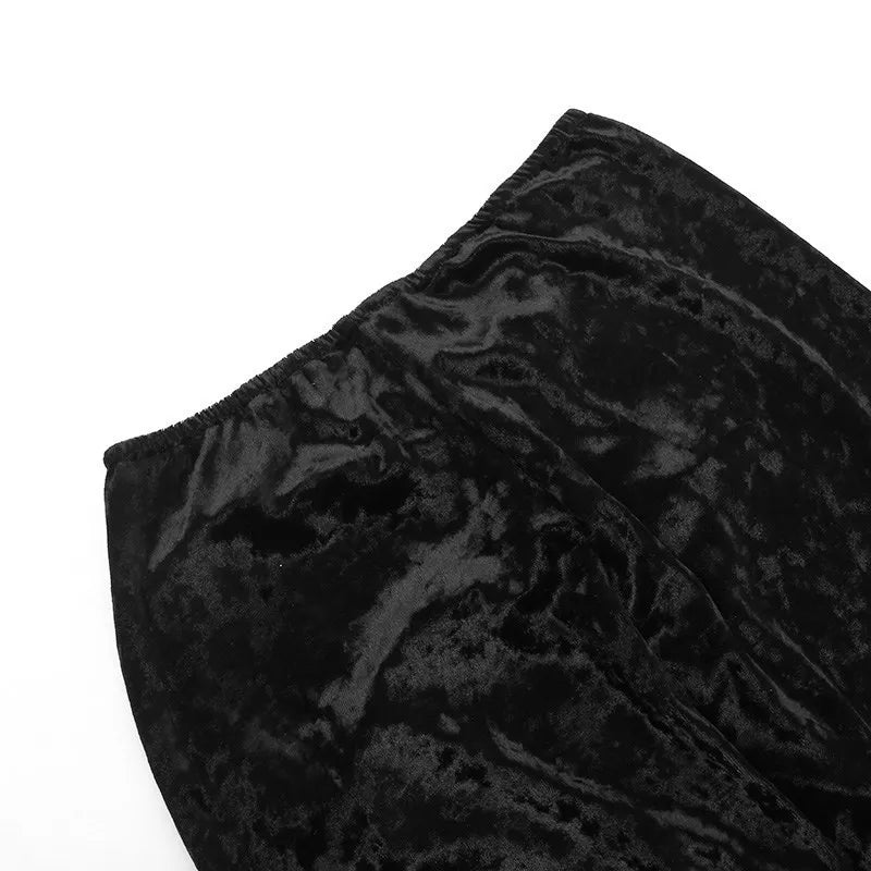 Falda de encaje gótico - negro