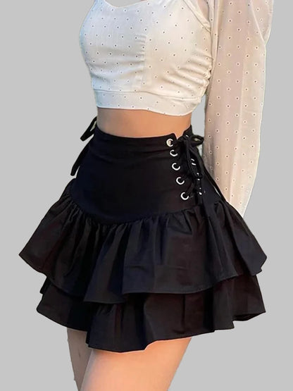 FALDA CORTA GÓTICA MUJER