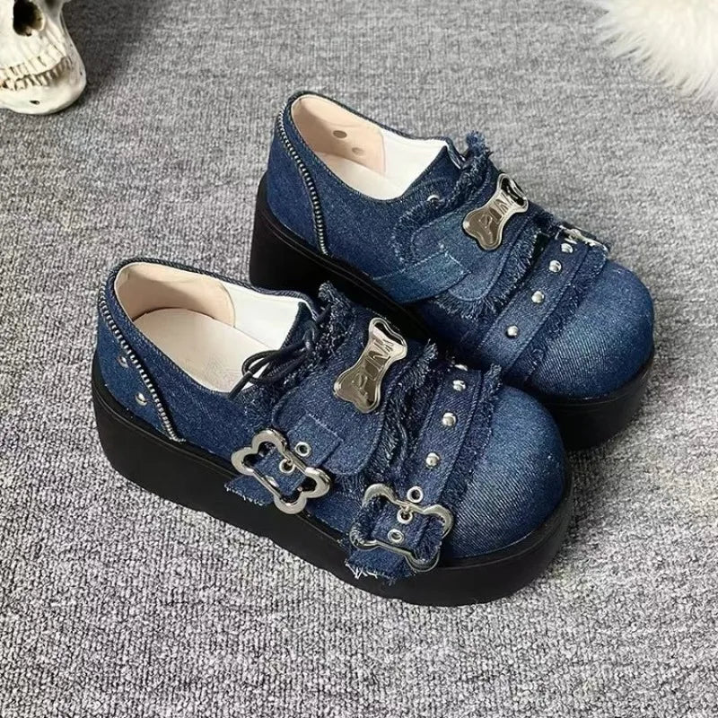 Zapatos con plataforma Spring Punk - denim