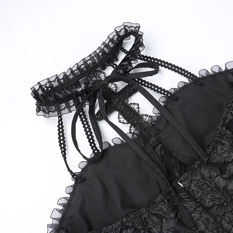 elegante vestido gótico