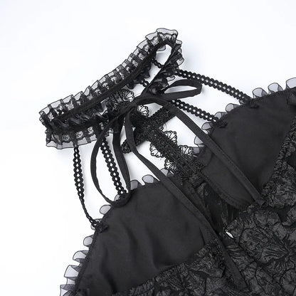 elegante vestido gótico