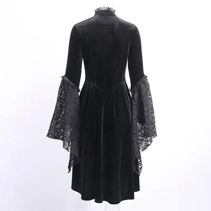 VESTIDO GÓTICO VICTORIANO NEGRO